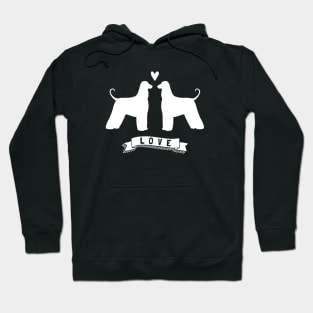 Afghan Hounds in Love Hoodie